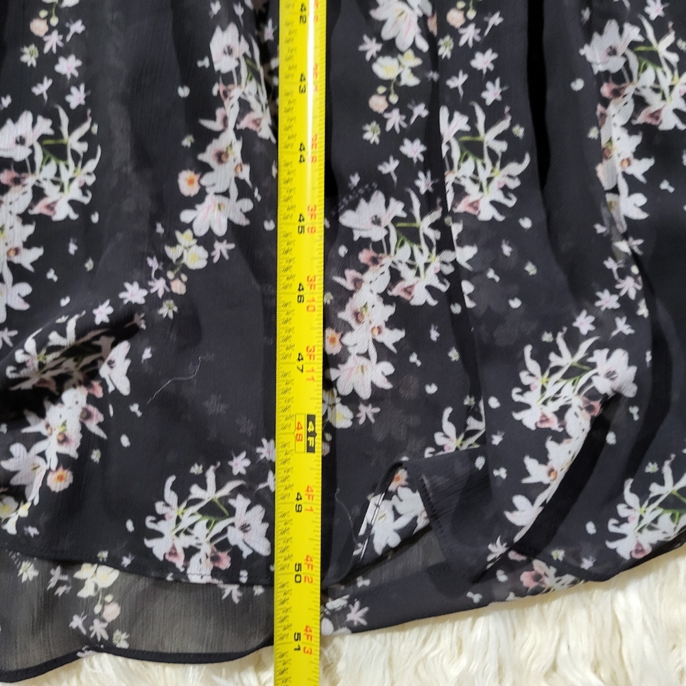 AllSaints | Eimear Cultiver Tiered Flowers Maxi Dress, Black Size US 10 - Picture 12 of 12